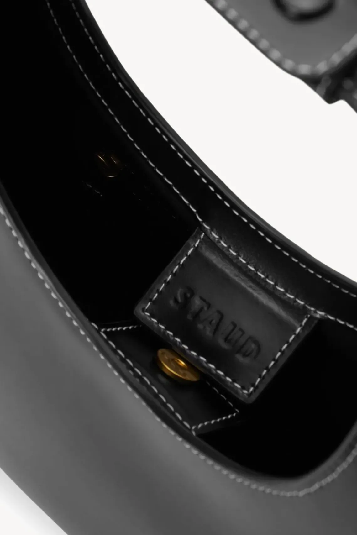 HANDBAGS STAUD - MOON BAG BLACK