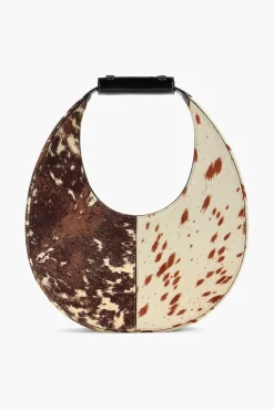 HANDBAGS STAUD - MOON SPLIT TOTE BAG MIXED HAIRCALF