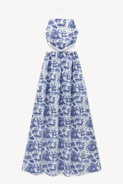 CLOTHING STAUD - MYLA DRESS BLUE TOILE