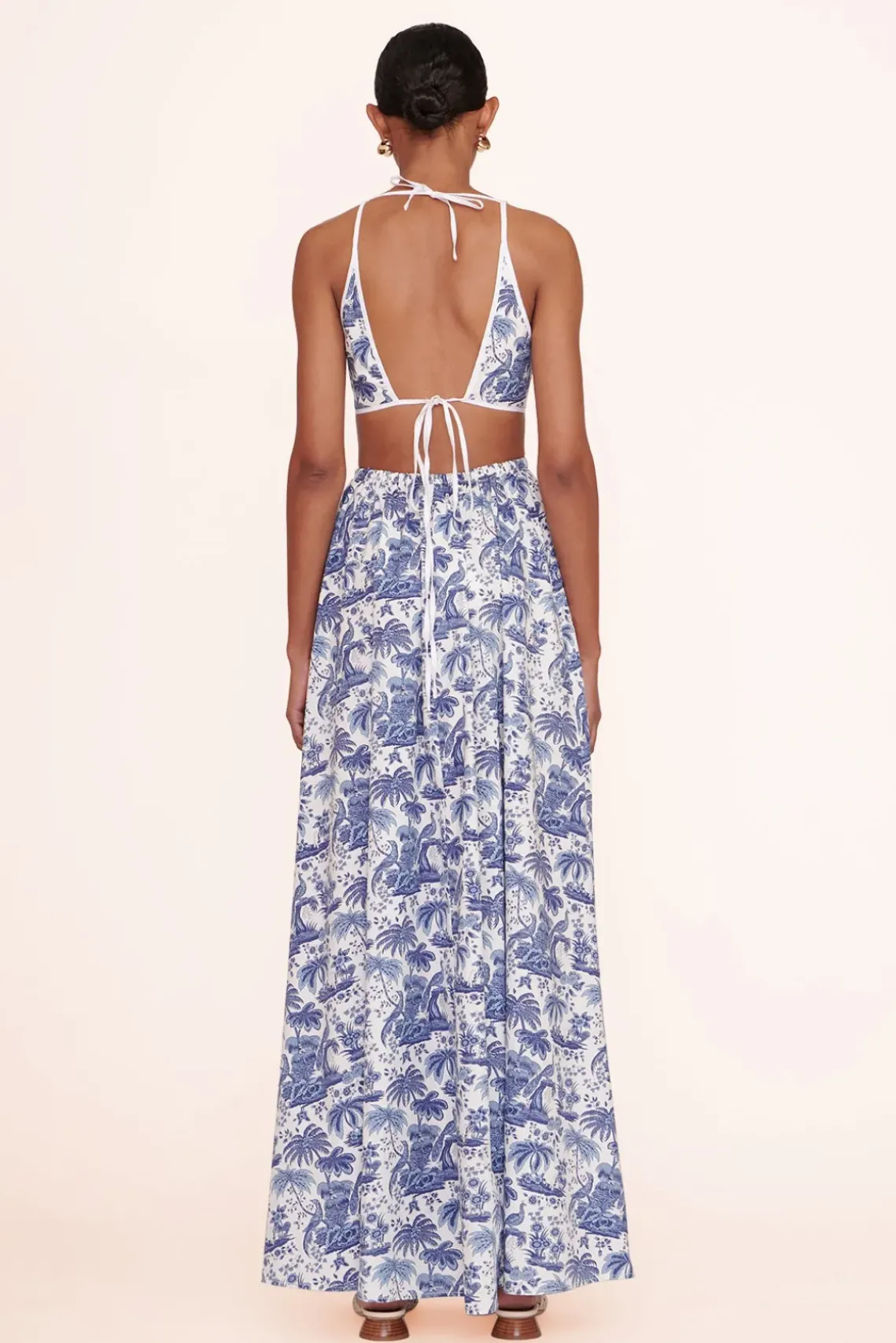 CLOTHING STAUD - MYLA DRESS BLUE TOILE