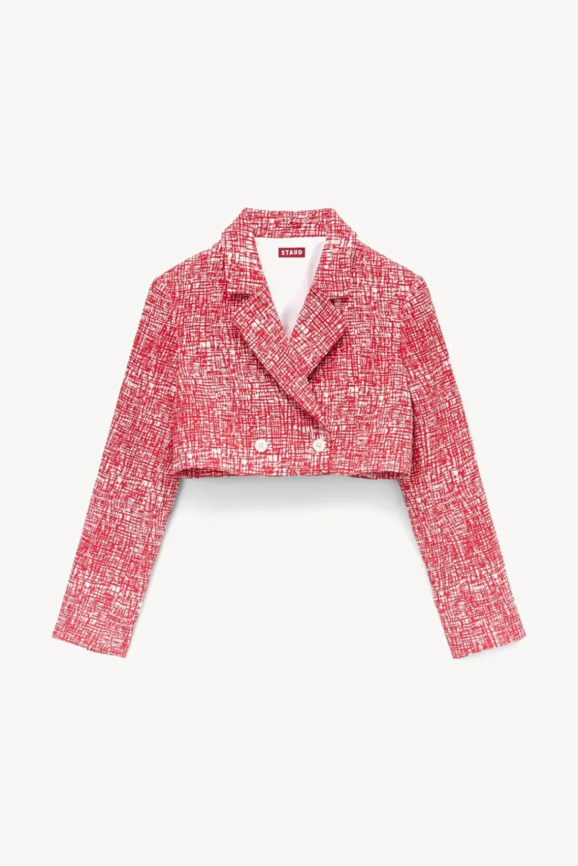 CLOTHING STAUD - NAVIGATION BLAZER PAPAYA CROSSHATCH