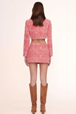 CLOTHING STAUD - NAVIGATION BLAZER PAPAYA CROSSHATCH