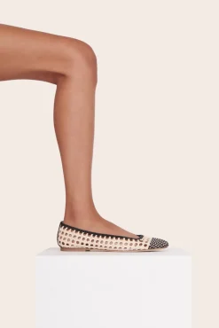 SHOES STAUD - NELL CROCHET BALLERINA CREAM BLACK