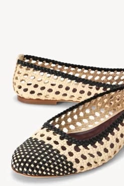 SHOES STAUD - NELL CROCHET BALLERINA CREAM BLACK