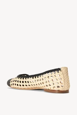 SHOES STAUD - NELL CROCHET BALLERINA CREAM BLACK