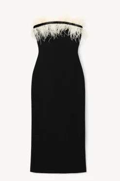 CLOTHING STAUD - NELLIE DRESS BLACK/IVORY BLACK IVORY