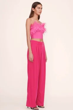 CLOTHING STAUD - NELLIE TOP SHOCKING PINK