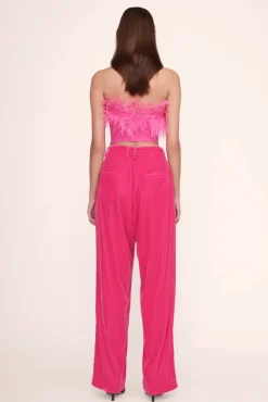 CLOTHING STAUD - NELLIE TOP SHOCKING PINK
