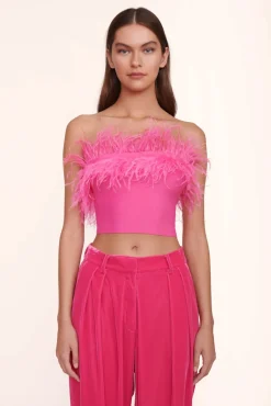 CLOTHING STAUD - NELLIE TOP SHOCKING PINK
