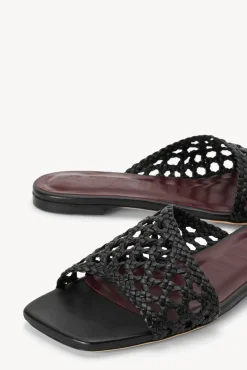 SHOES STAUD - NEVIL CROCHET SANDAL BLACK