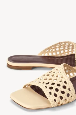 SHOES STAUD - NEVIL CROCHET SANDAL CREAM