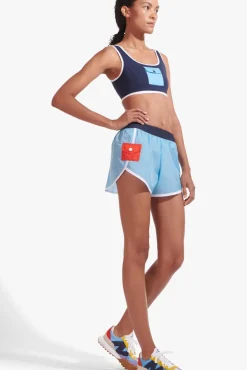 CLOTHING STAUD - NYLON RUN SHORT ALASKAN BLUE