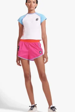 CLOTHING STAUD - NYLON RUN SHORT FUCHSIA