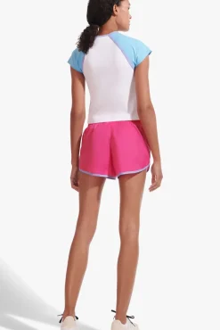 CLOTHING STAUD - NYLON RUN SHORT FUCHSIA