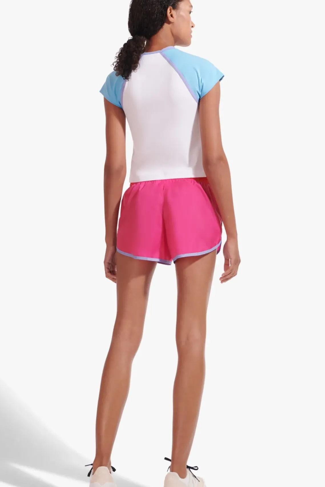 CLOTHING STAUD - NYLON RUN SHORT FUCHSIA