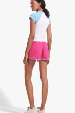 CLOTHING STAUD - NYLON RUN SHORT FUCHSIA