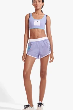 CLOTHING STAUD - NYLON RUN SHORT GALAXY PURPLE