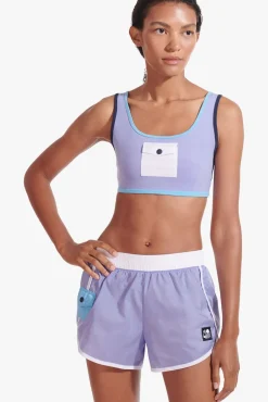 CLOTHING STAUD - NYLON RUN SHORT GALAXY PURPLE