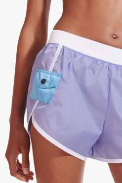 CLOTHING STAUD - NYLON RUN SHORT GALAXY PURPLE