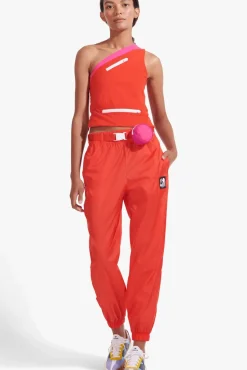 CLOTHING STAUD - NYLON TRACK PANT FIERY RED
