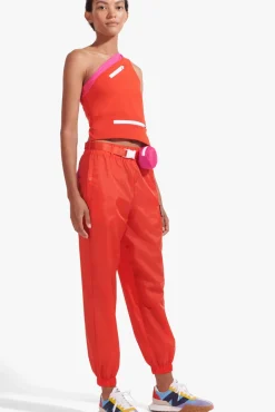 CLOTHING STAUD - NYLON TRACK PANT FIERY RED