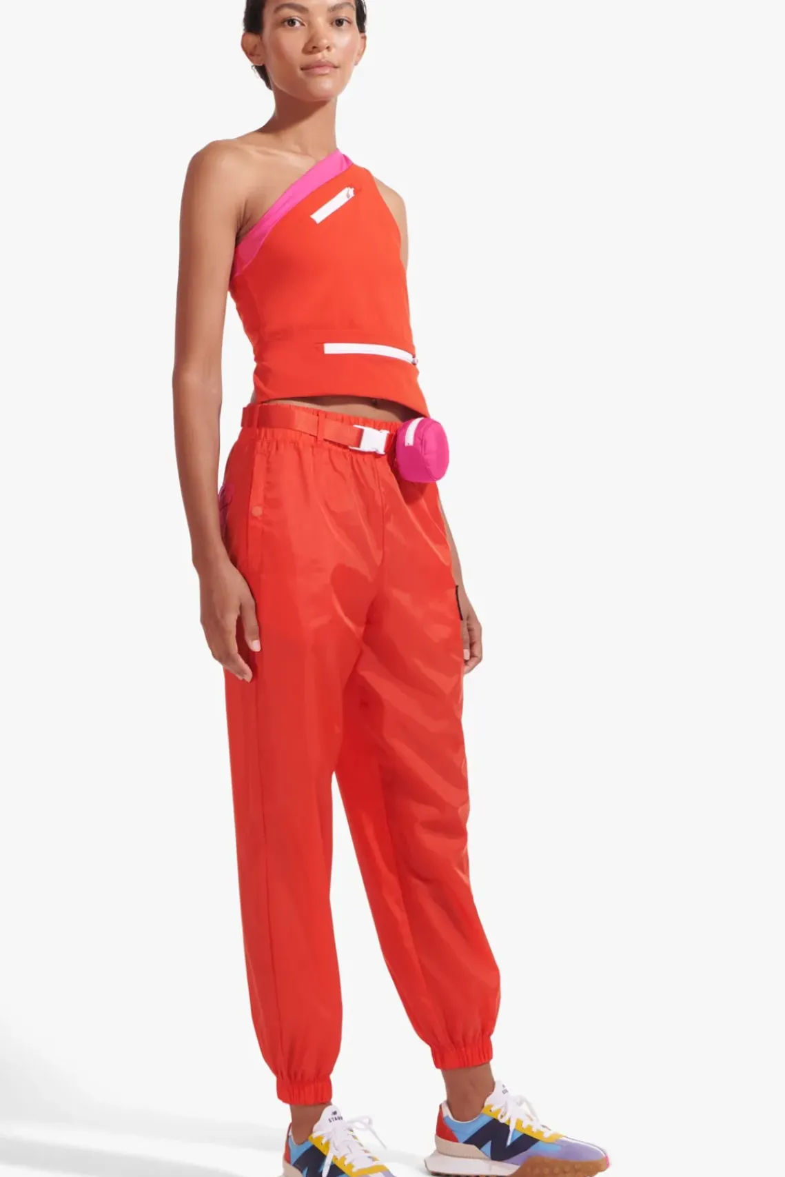 CLOTHING STAUD - NYLON TRACK PANT FIERY RED