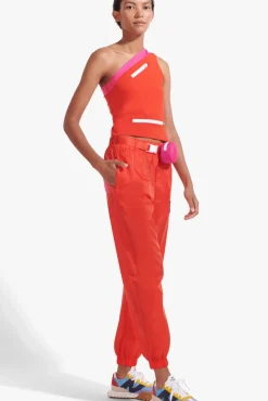 CLOTHING STAUD - NYLON TRACK PANT FIERY RED