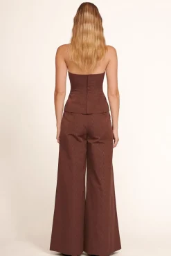 CLOTHING STAUD - OAK PANT CHOCOLATE