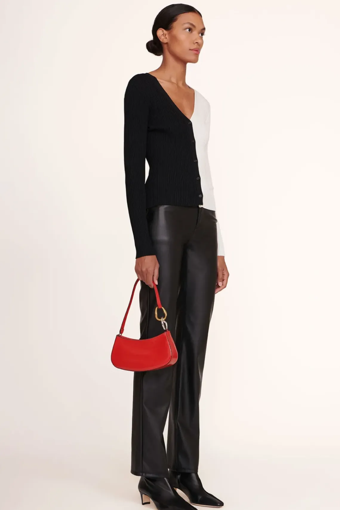 HANDBAGS STAUD - OLLIE BAG CHERRY