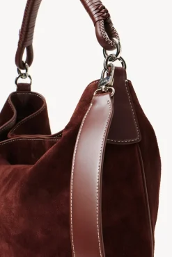 HANDBAGS STAUD - PERRY BAG MAHOGANY SUEDE