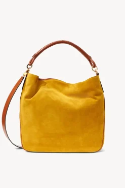 HANDBAGS STAUD - PERRY BAG OCHER TAN SUEDE