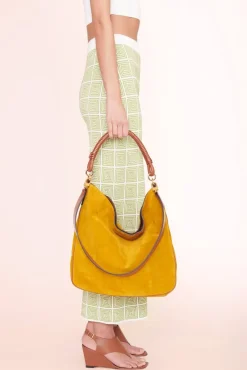 HANDBAGS STAUD - PERRY BAG OCHER TAN SUEDE