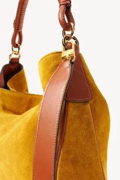 HANDBAGS STAUD - PERRY BAG OCHER TAN SUEDE