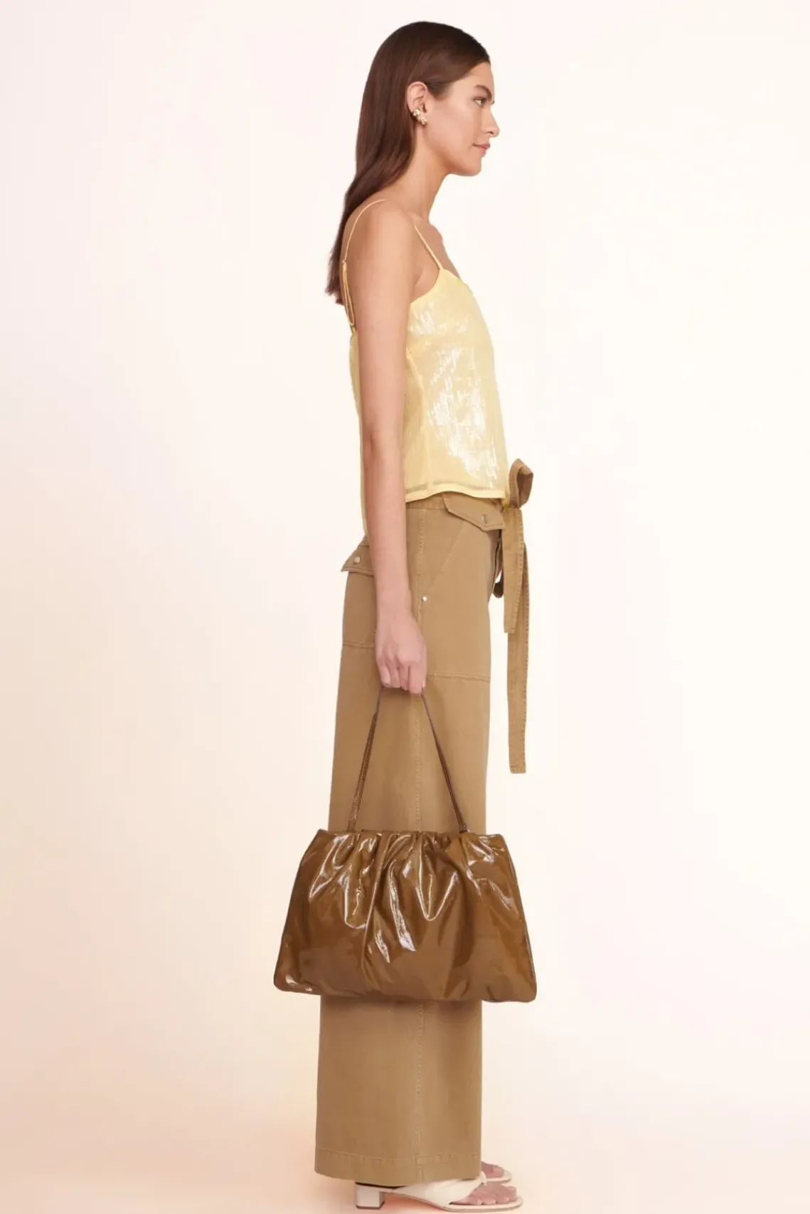 HANDBAGS STAUD - PHOEBE BAG PATENT ROSEMARY