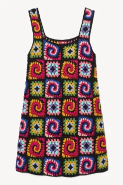 CLOTHING STAUD - PSYCHEDELIC DRESS ACID RAINBOW
