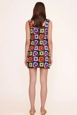 CLOTHING STAUD - PSYCHEDELIC DRESS ACID RAINBOW