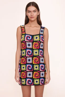 CLOTHING STAUD - PSYCHEDELIC DRESS ACID RAINBOW