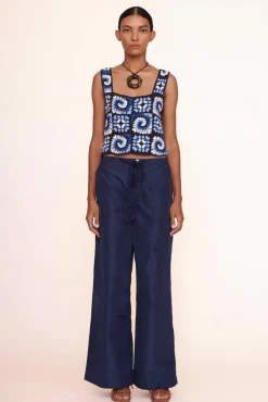 CLOTHING STAUD - PSYCHEDELIC TOP ACID COBALT