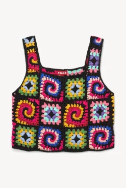 CLOTHING STAUD - PSYCHEDELIC TOP ACID RAINBOW