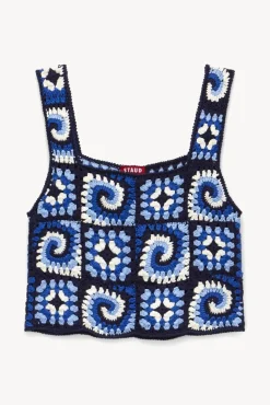 CLOTHING STAUD - PSYCHEDELIC TOP ACID COBALT