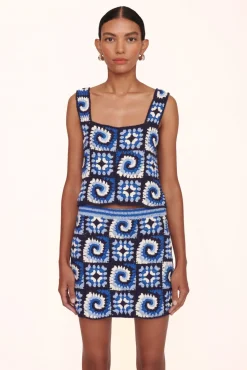 CLOTHING STAUD - PSYCHEDELIC TOP ACID COBALT