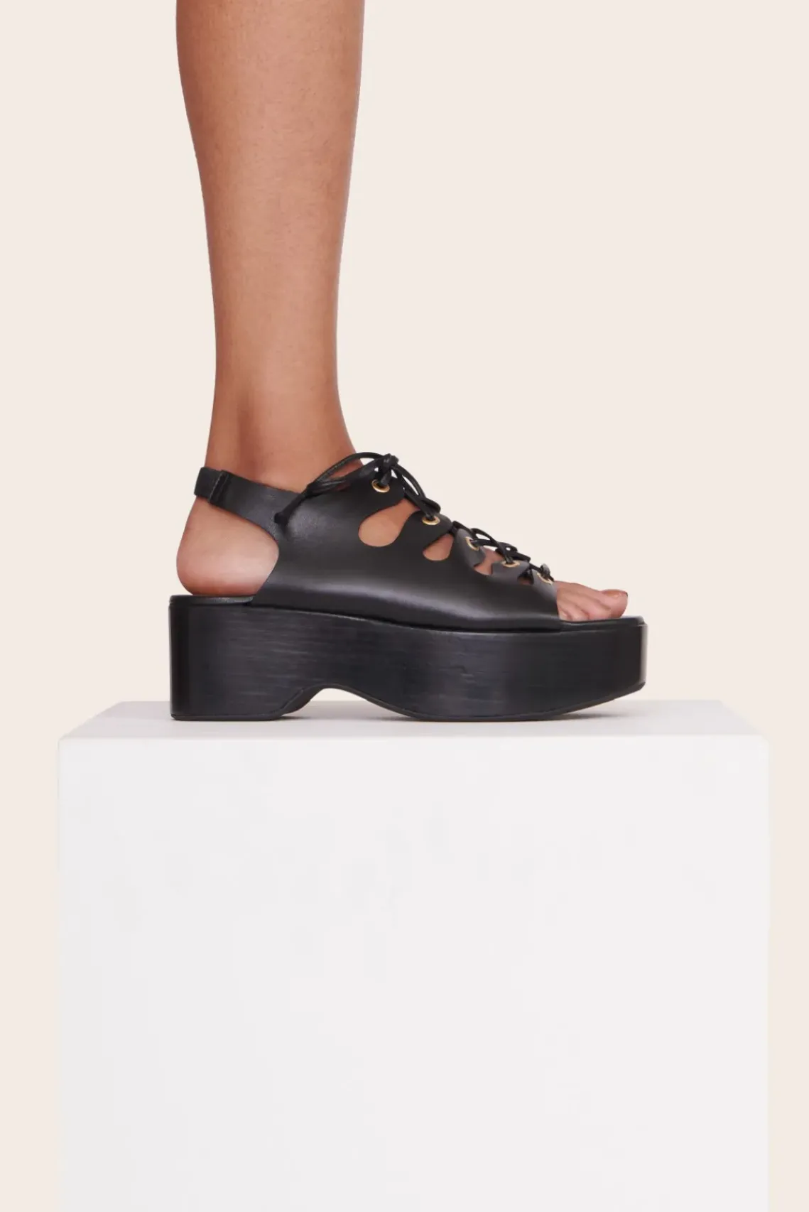 SHOES STAUD - QUINN PLATFORM BLACK
