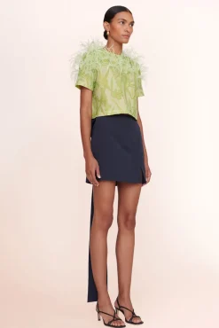 CLOTHING STAUD - ROBIN TOP LIME WILDFLOWERS