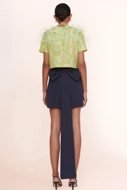 CLOTHING STAUD - ROBIN TOP LIME WILDFLOWERS