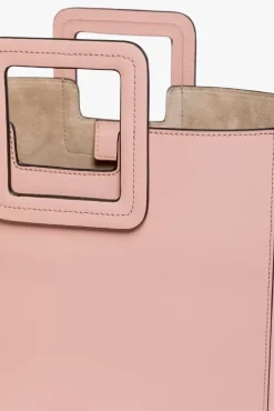 HANDBAGS STAUD - SHIRLEY LEATHER BAG DARK BLUSH