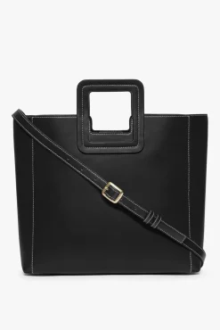 HANDBAGS STAUD - SHIRLEY LEATHER BAG BLACK