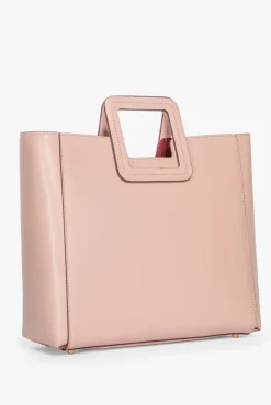 HANDBAGS STAUD - SHIRLEY LEATHER BAG BLUSH