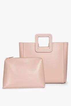 HANDBAGS STAUD - SHIRLEY LEATHER BAG BLUSH