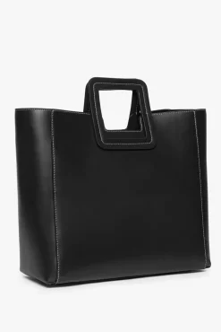HANDBAGS STAUD - SHIRLEY LEATHER BAG BLACK