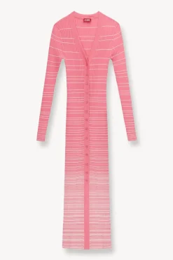 CLOTHING STAUD - SHOKO SWEATER CORAL PINK WHITE